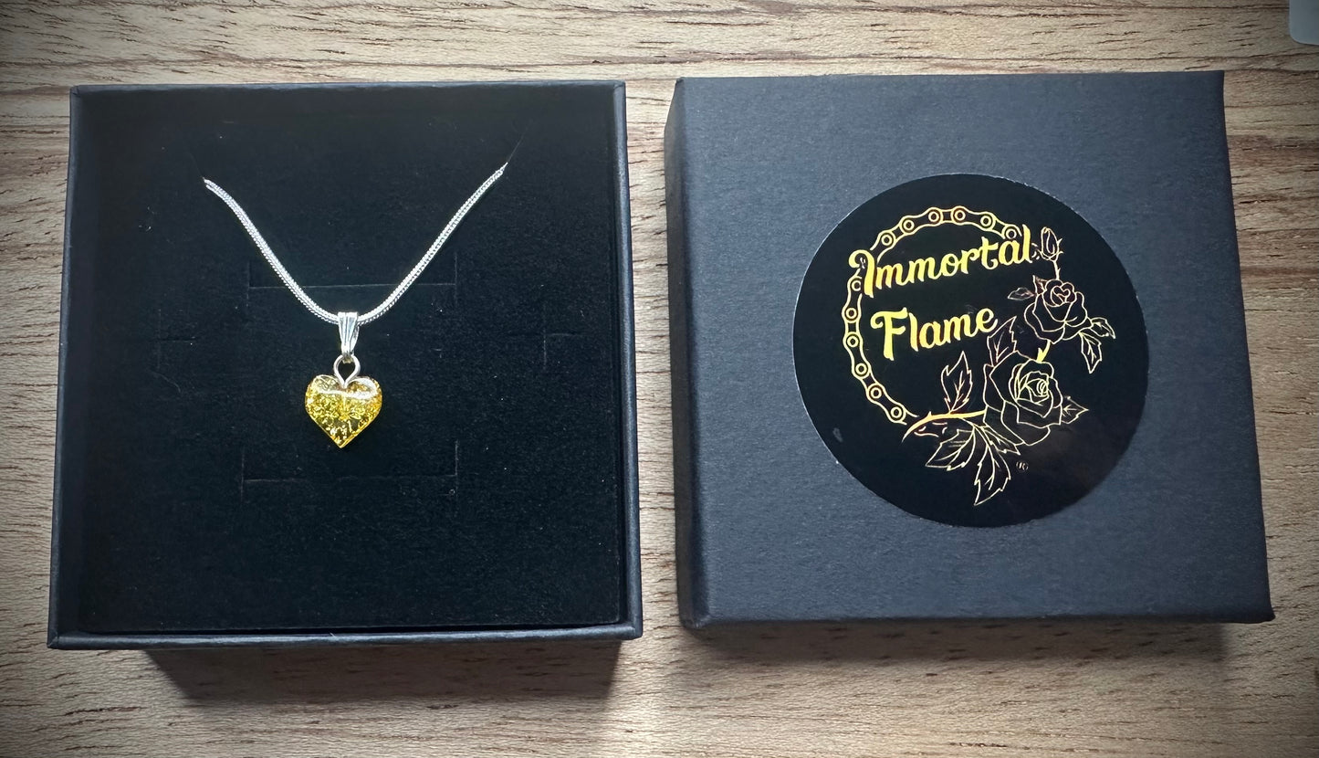 Hand Carved Baltic Amber Sterling Silver Necklace