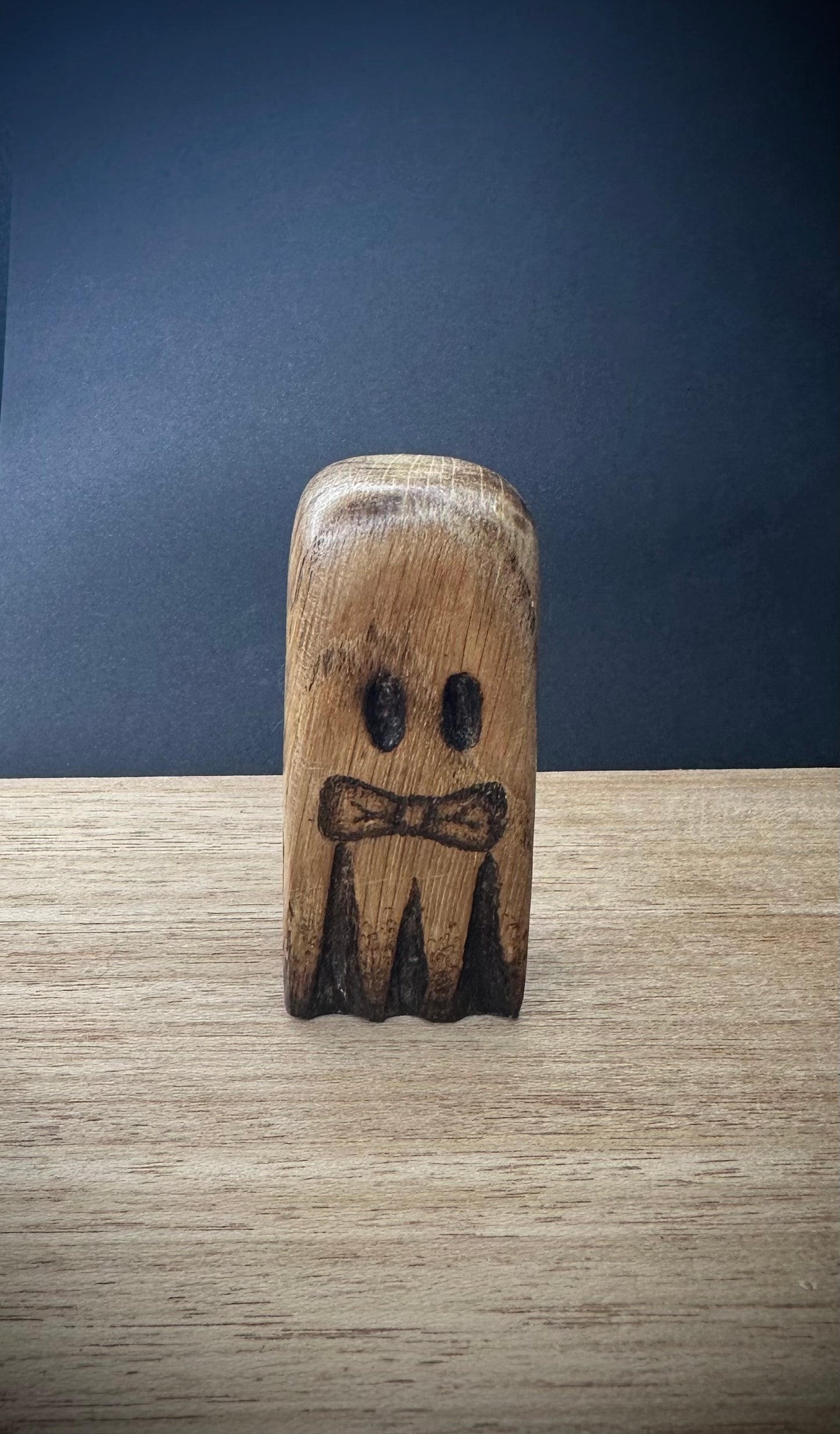 Freddy- A Hand Carved Oak Wood Ghost