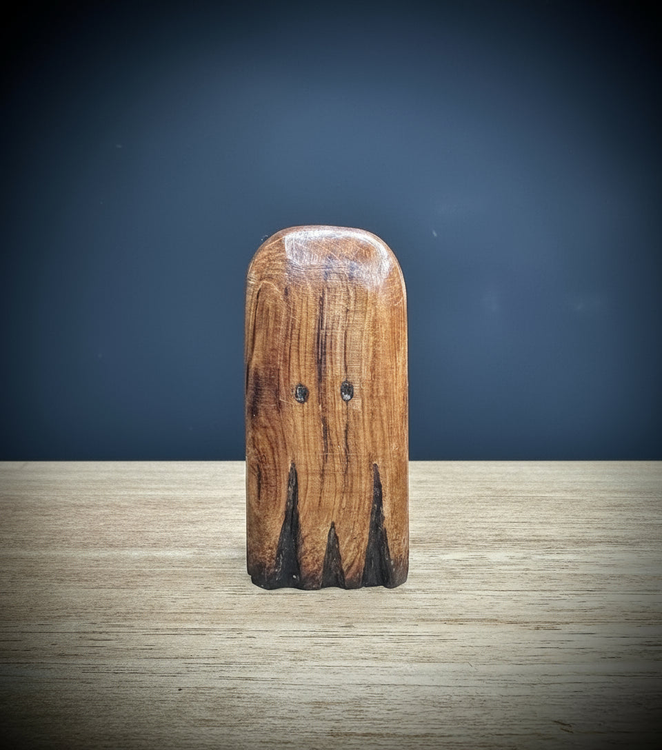Swirl- Hand Carved Oak Wood Ghost