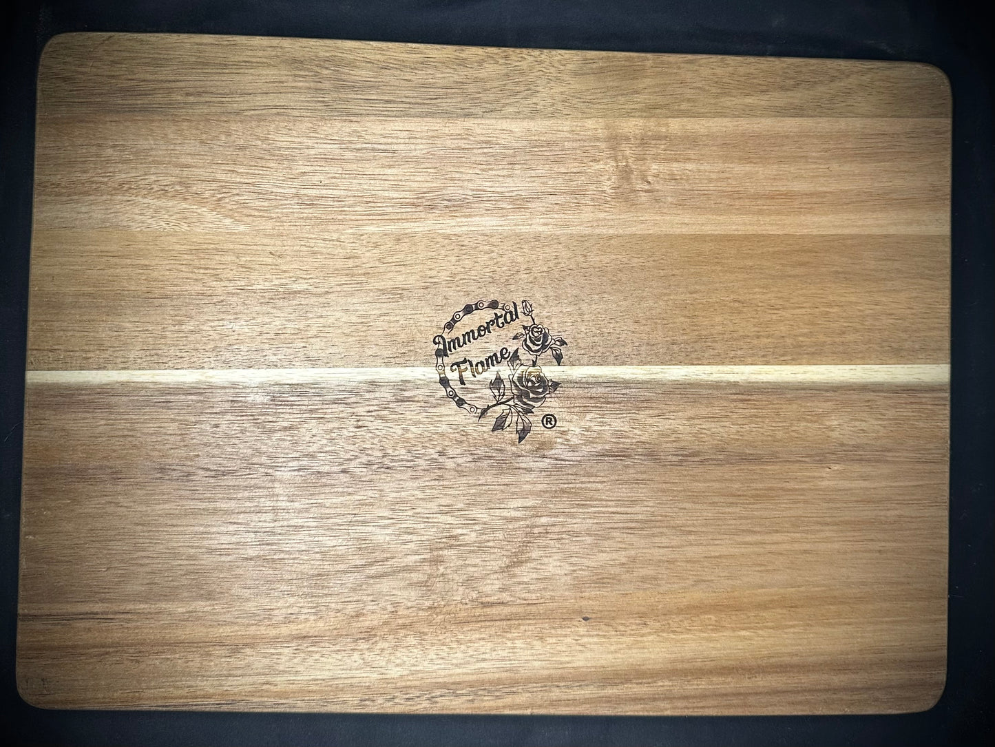 Hardwood Chopping Board with Resin Inlay/Plain