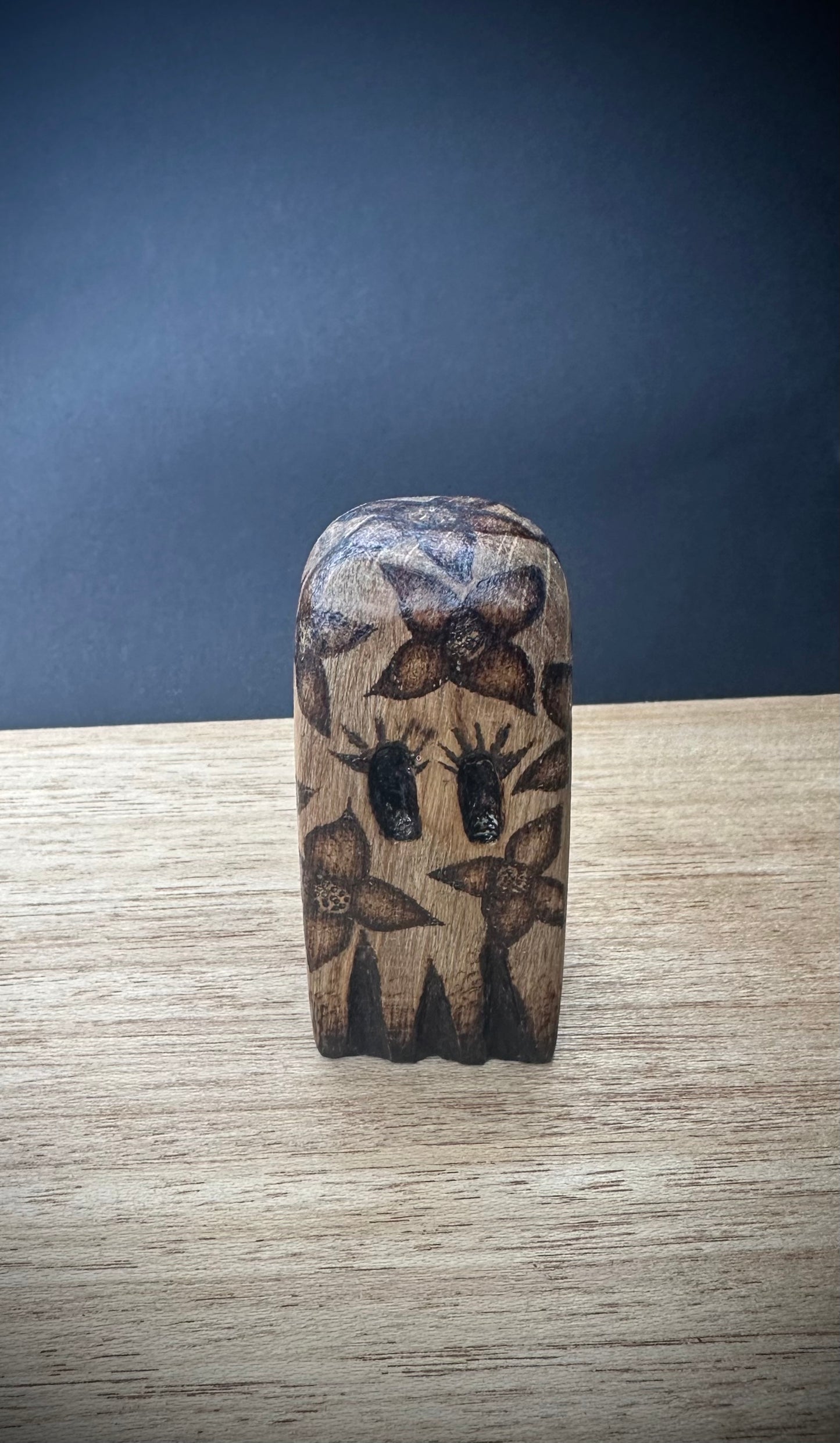 Bloom- Hand Carved Oak Wood Ghost