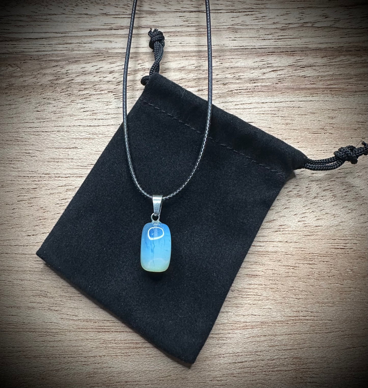 Opalite Black Corded Necklace