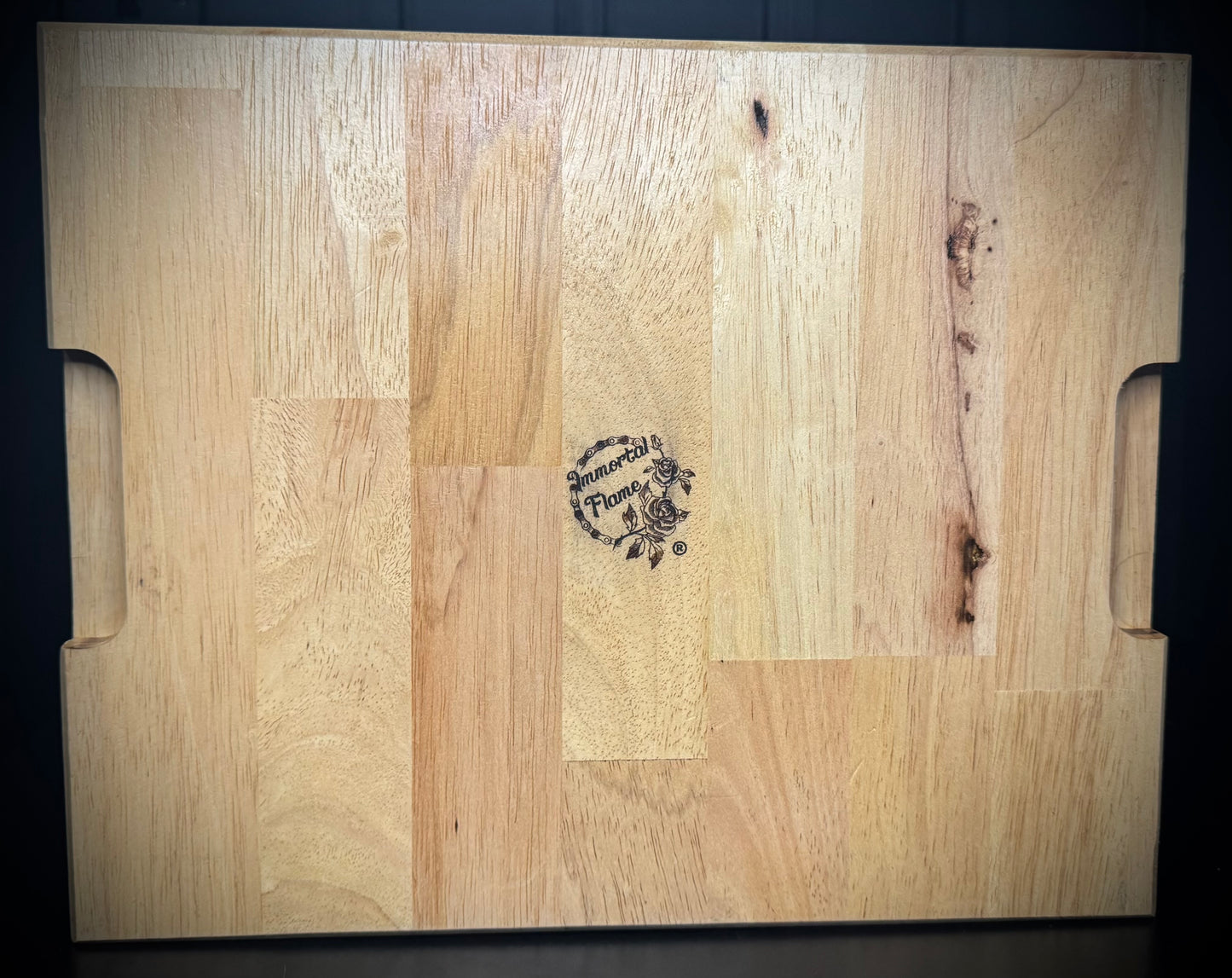 Moo and Berries Maple Wood Chopping Board
