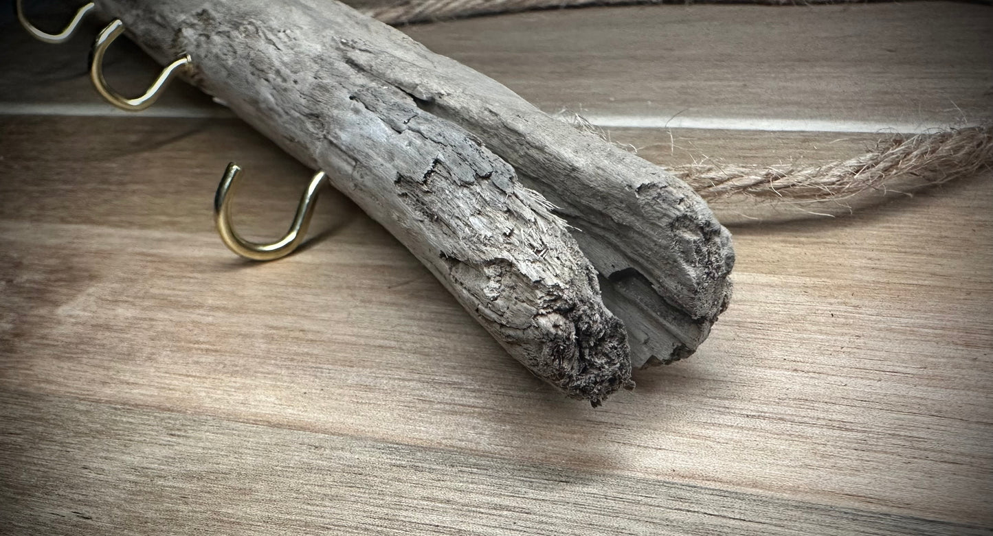 Natural Unsealed Driftwood Keyhook
