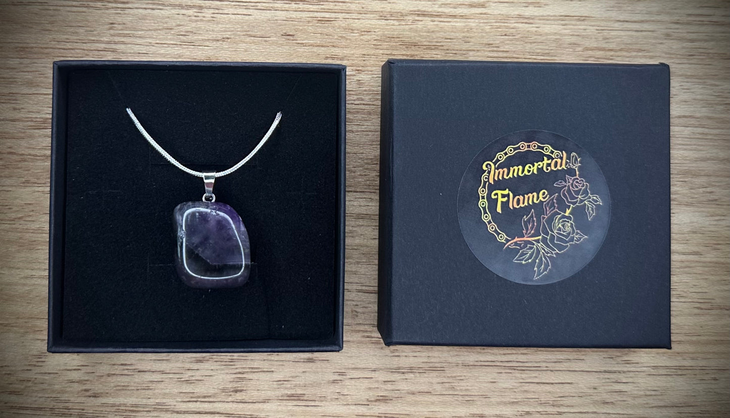 Amethyst Sterling Silver Necklace
