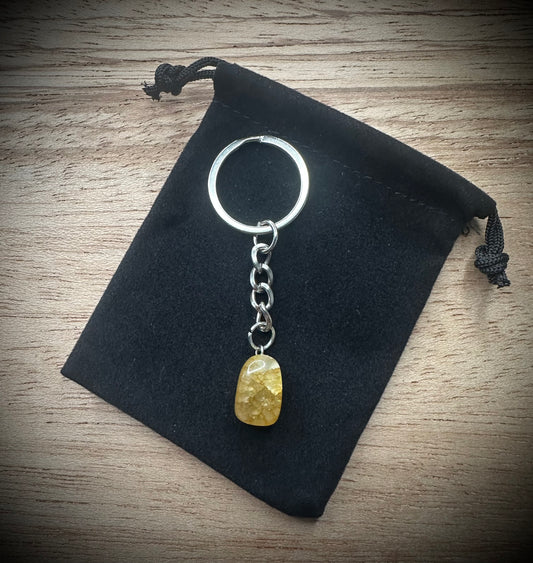 Ferruginous Quartz Stone Keyring