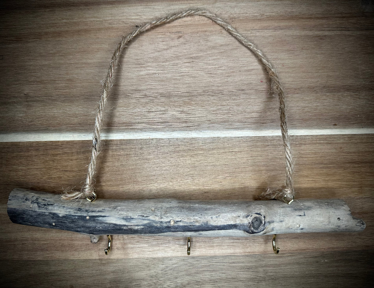 Natural Unsealed Driftwood Keyhook