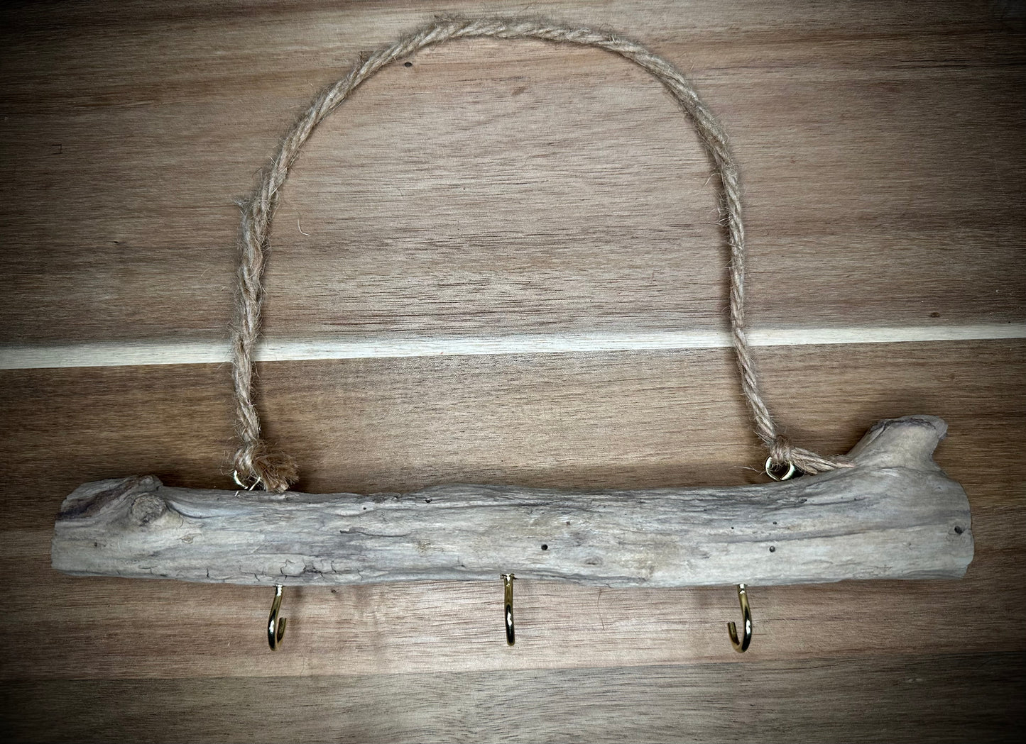 Natural Unsealed Driftwood Keyhook