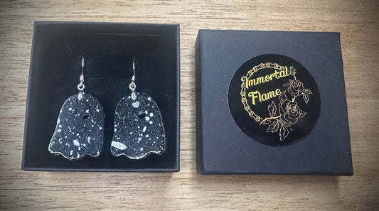 Veiled Ghost Sterling Silver Earrings