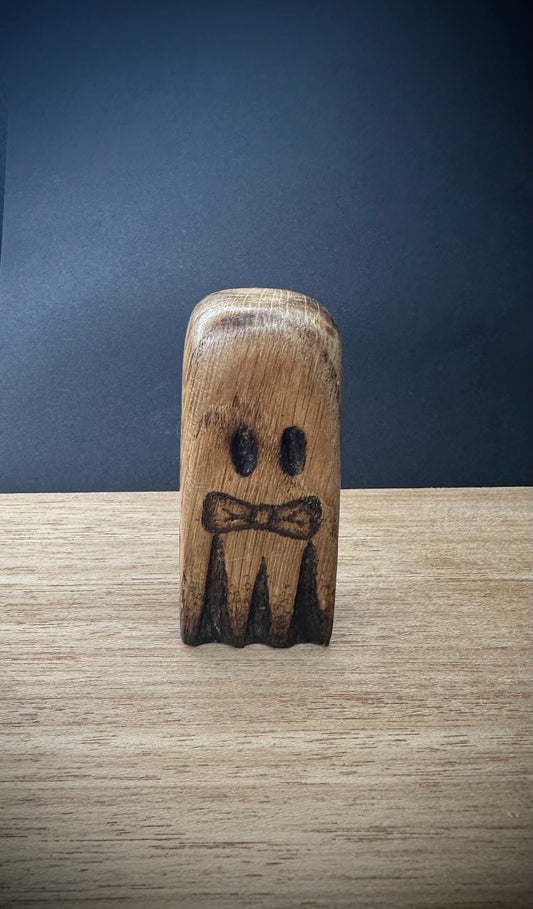 Freddy- A Hand Carved Oak Wood Ghost