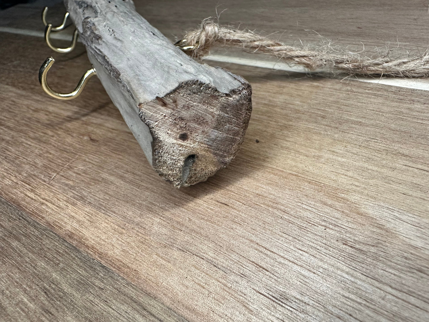 Natural Unsealed Driftwood Keyhook