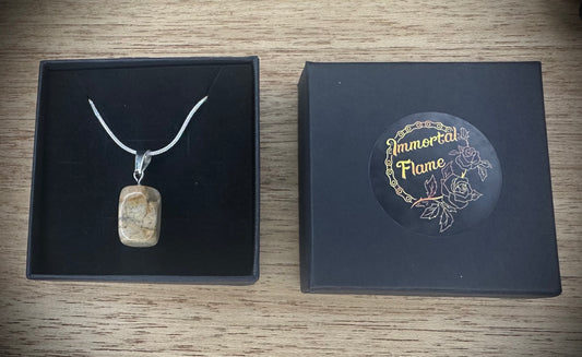 Picture Jasper Sterling Silver Necklace