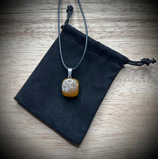 Calcite Black Corded Necklace