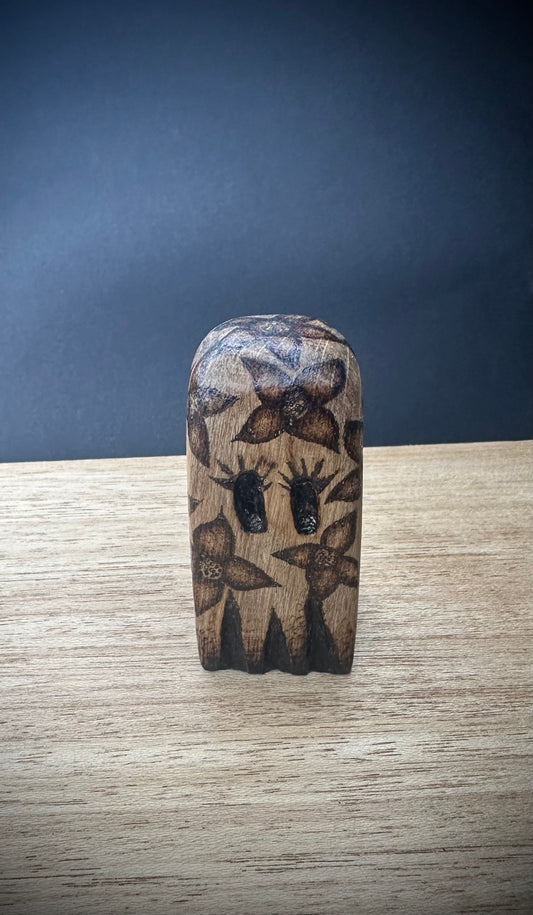 Bloom- Hand Carved Oak Wood Ghost