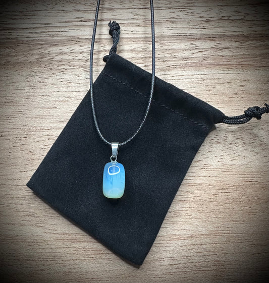 Opalite Black Corded Necklace