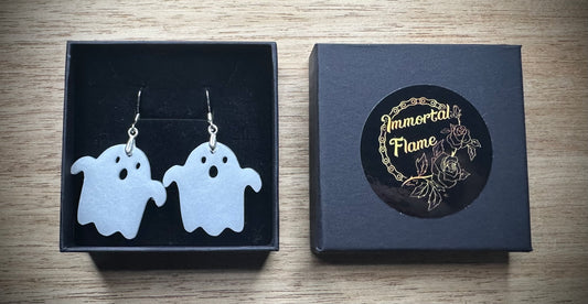 Ghost Glow Sterling Silver Earrings