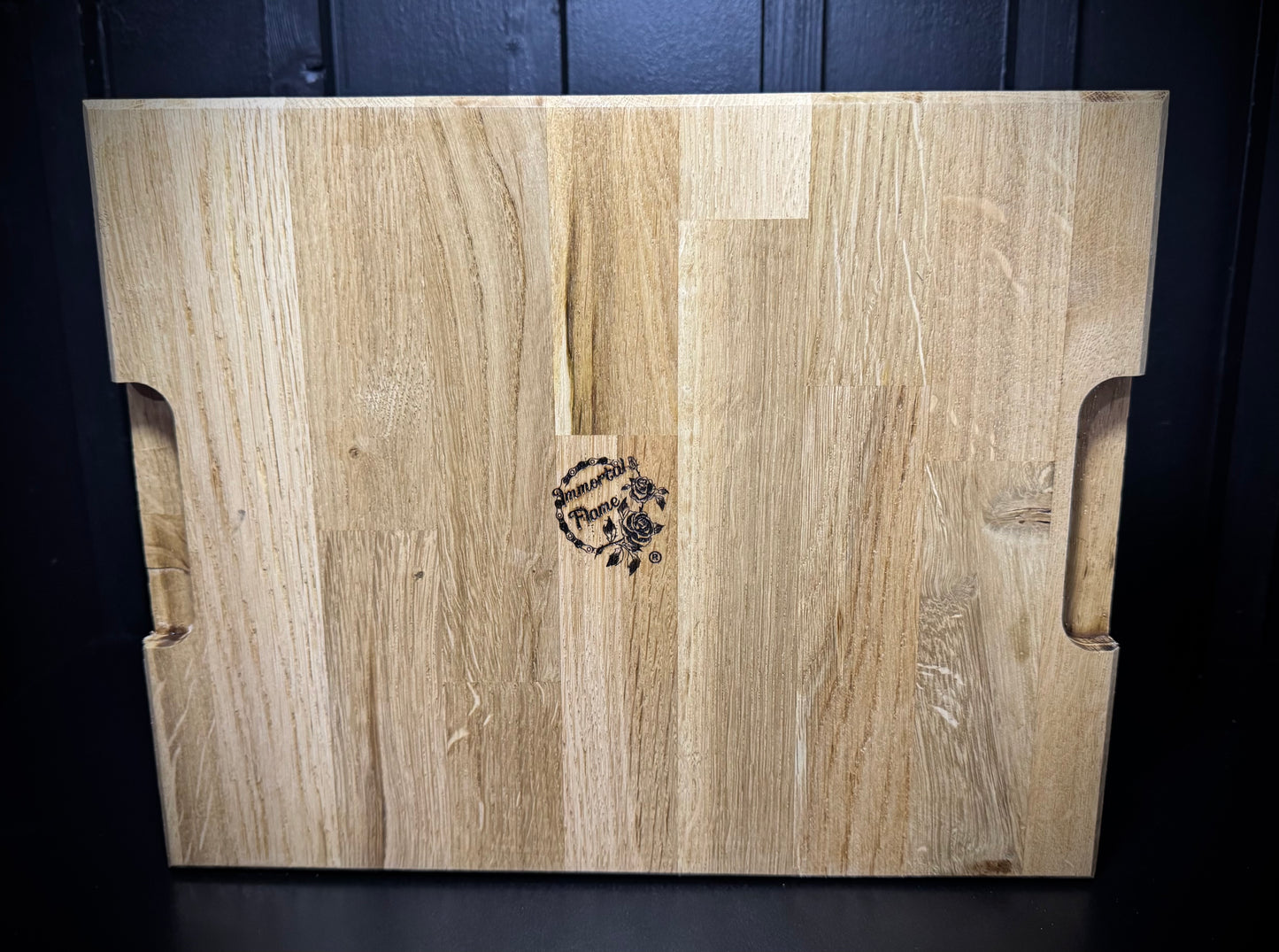 Chop it like it’s hot oak chopping board