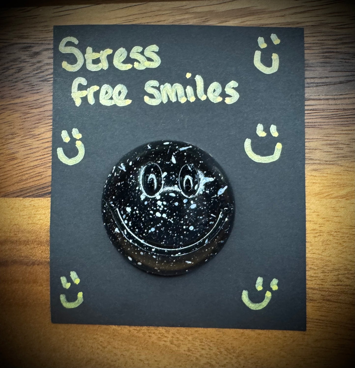 Black and White Stress Free Smiley