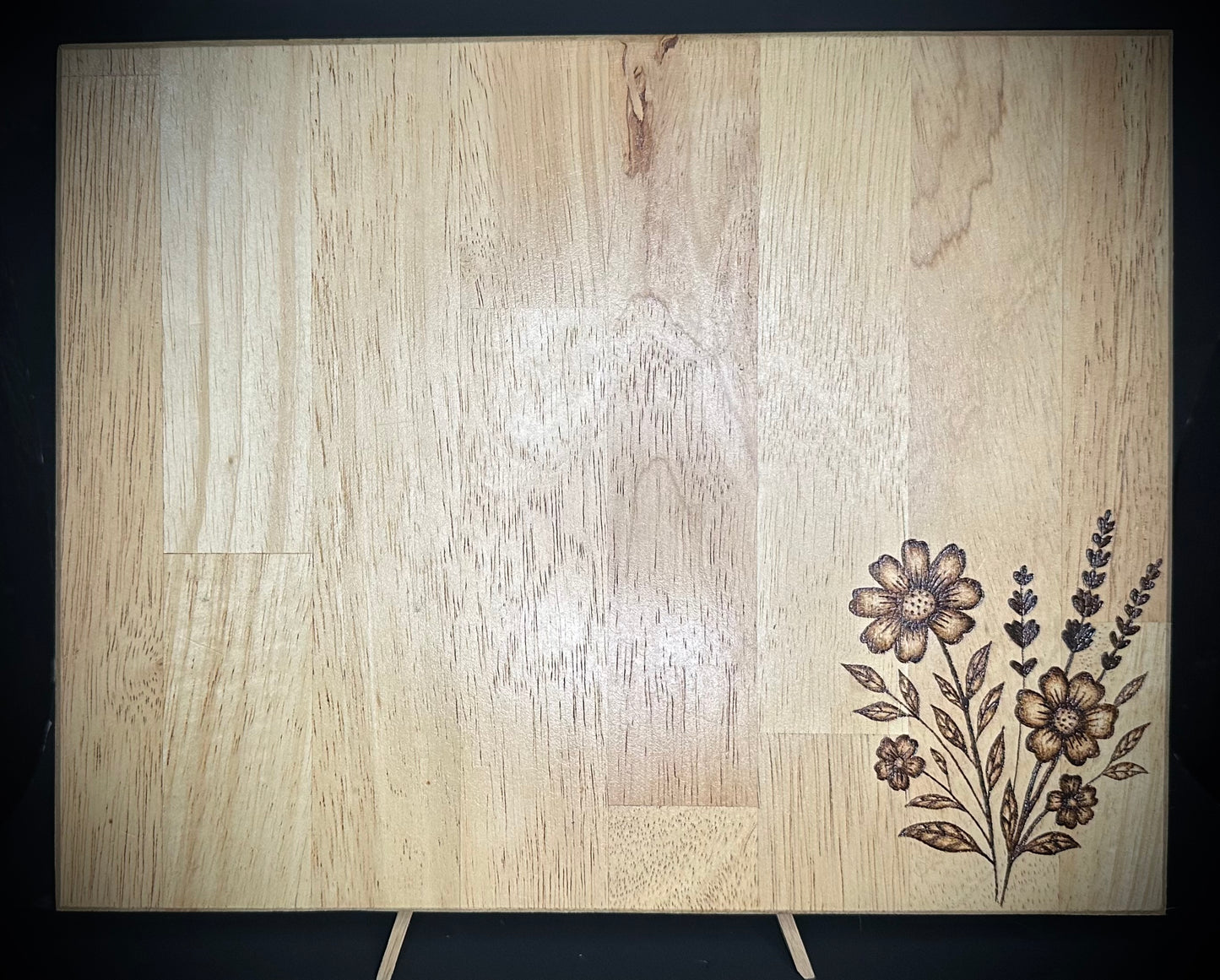 Flower Maple Wood Chopping Board