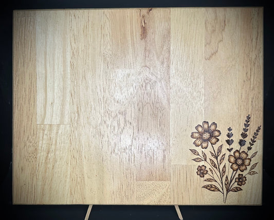 Flower Maple Wood Chopping Board