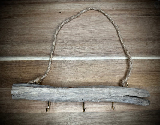 Natural Unsealed Driftwood Keyhook