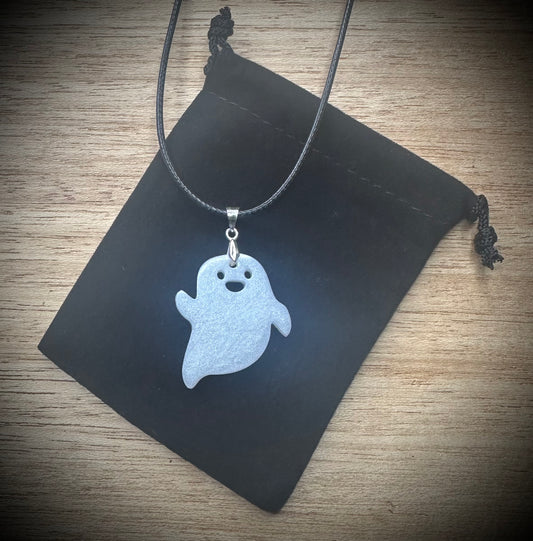 Happy Pearl Ghost Cord Resin Necklace