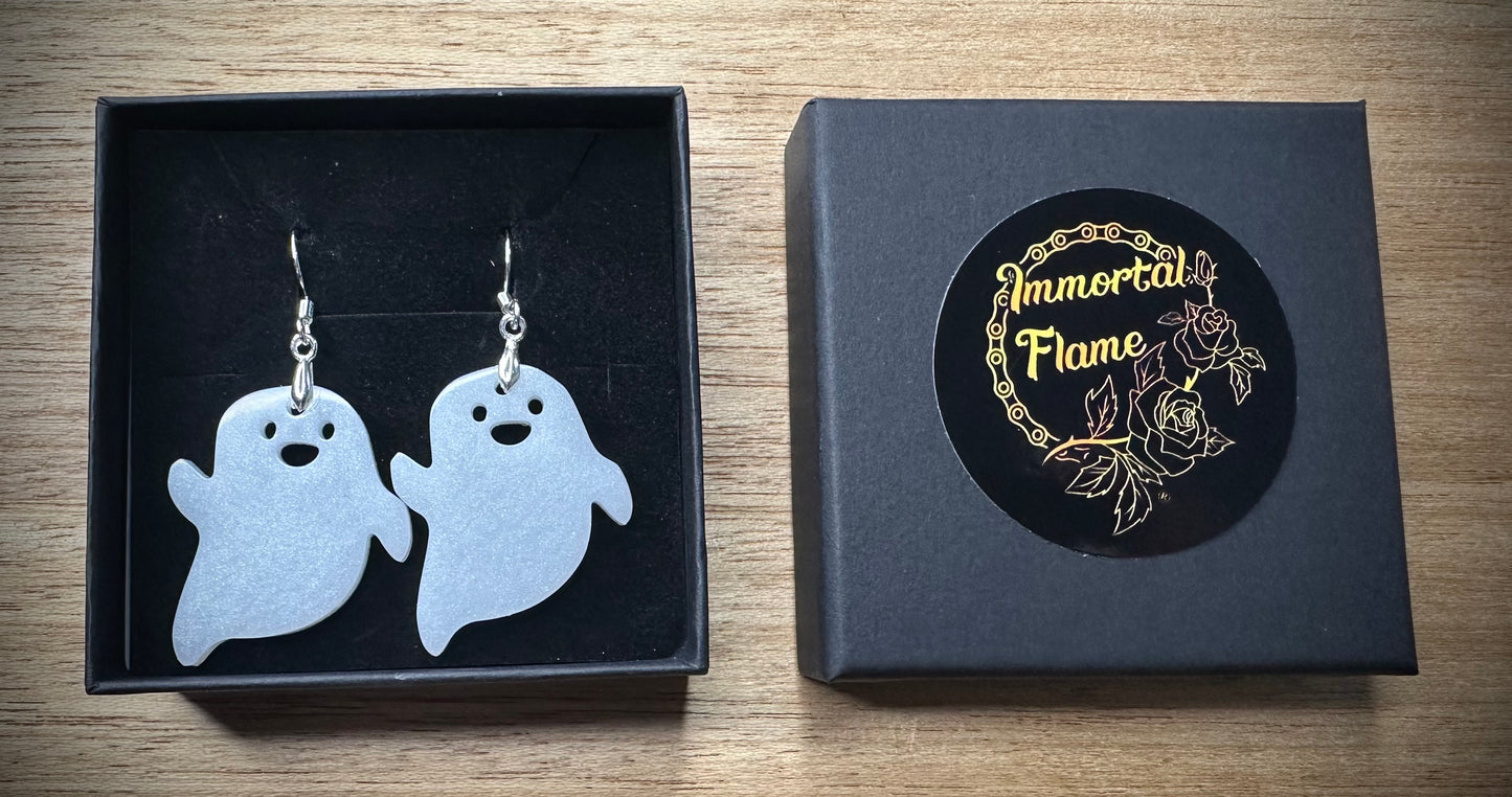 Happy Pearl Ghost Sterling Silver Earrings