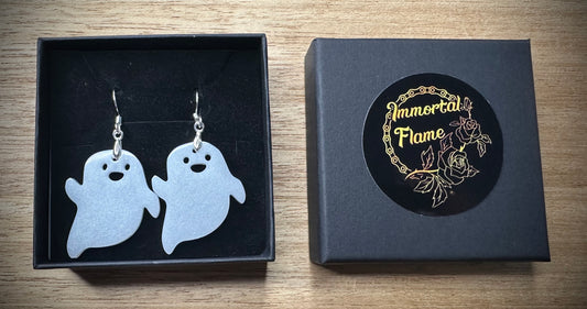 Happy Pearl Ghost Sterling Silver Earrings