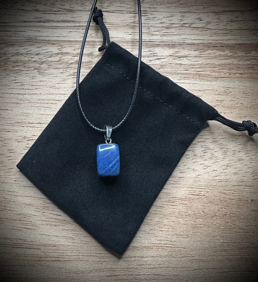 Sodalite Black Corded Necklace