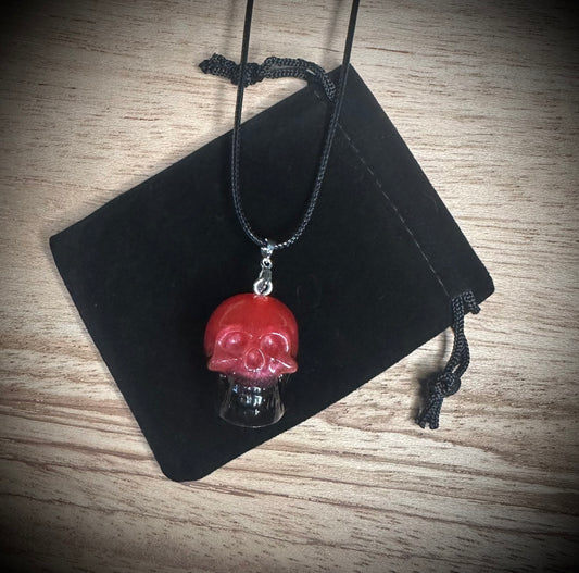 Red/Black Skull Necklace