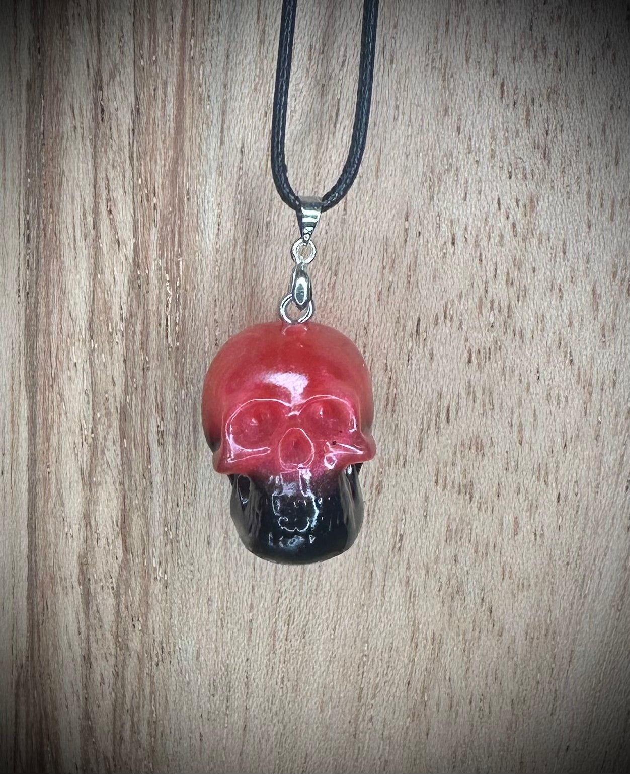 Red/Black Skull Necklace