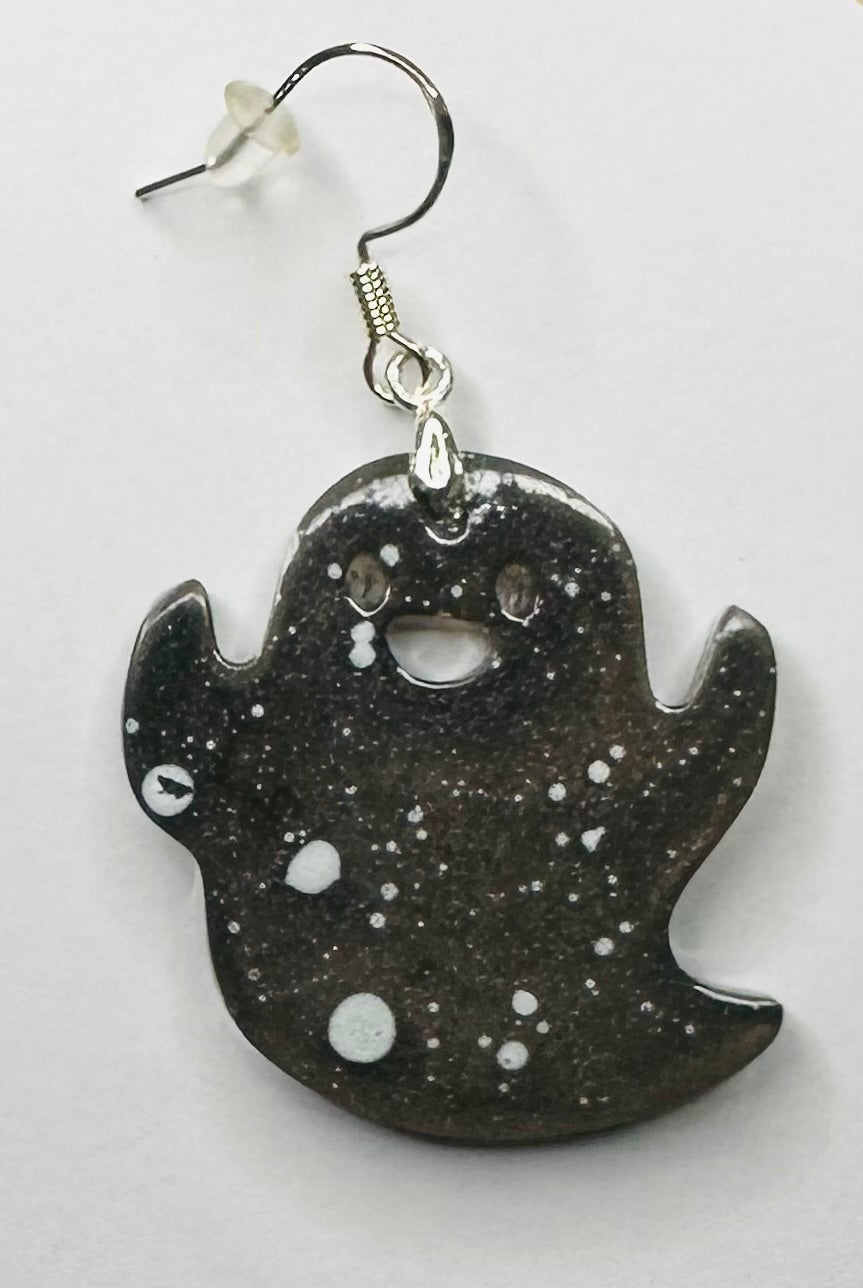 Midnight Ghost Sterling Silver Earrings