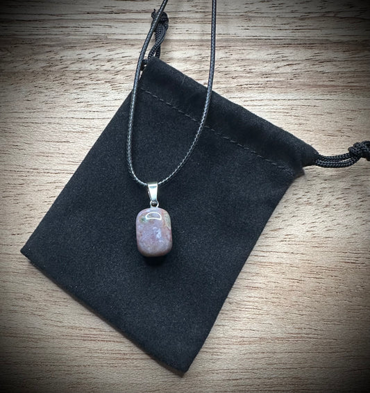 Agate Black Corded Necklace