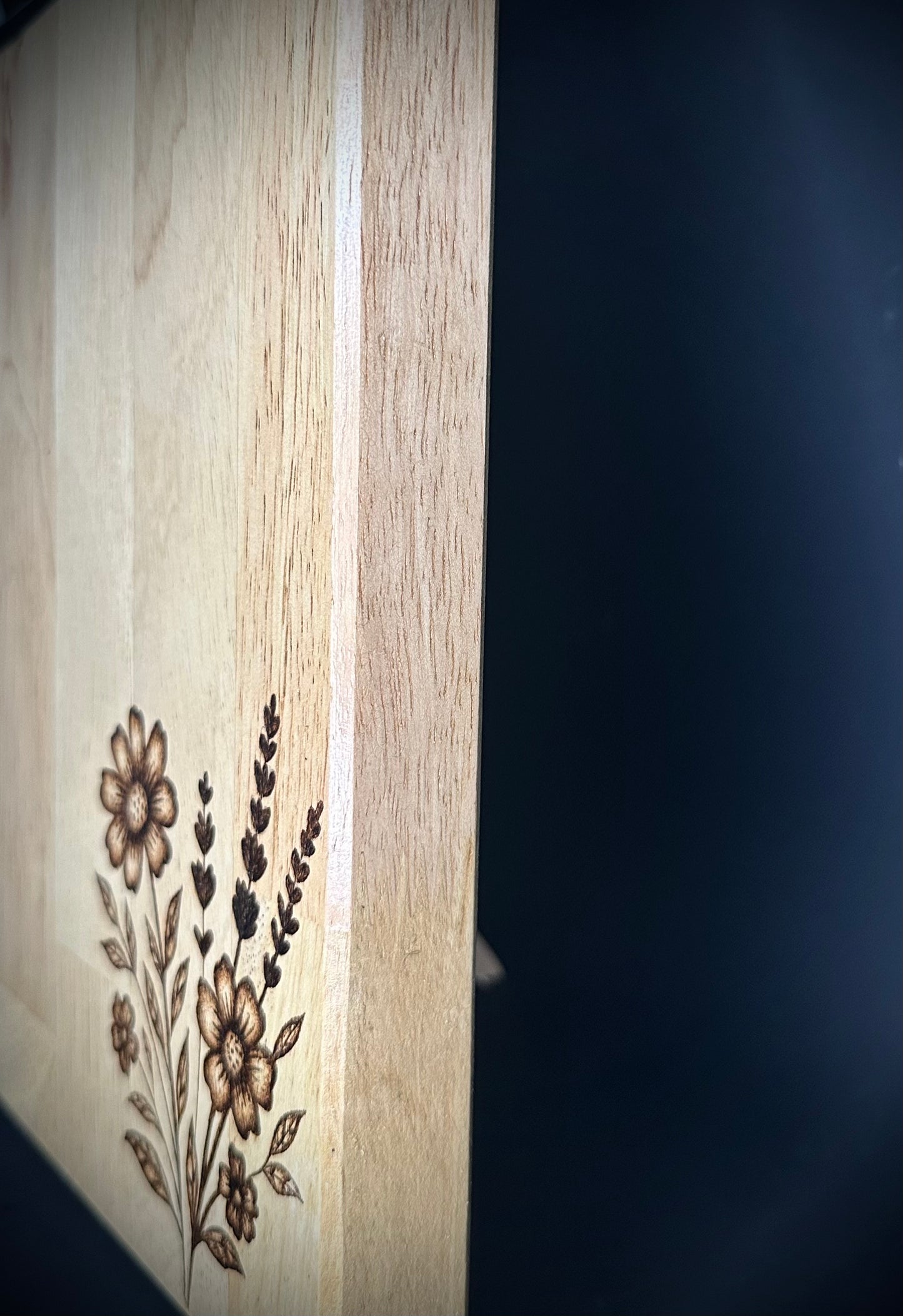 Flower Maple Wood Chopping Board