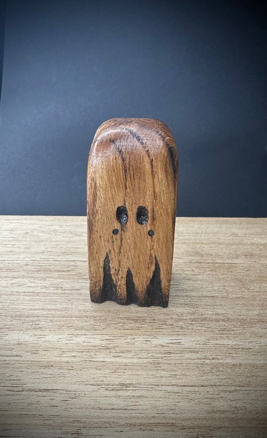 Boo Buddy- Hand Carved Oak Wood Ghost