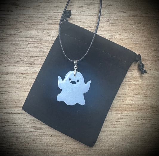 Ghost Dew Cord Resin Necklace