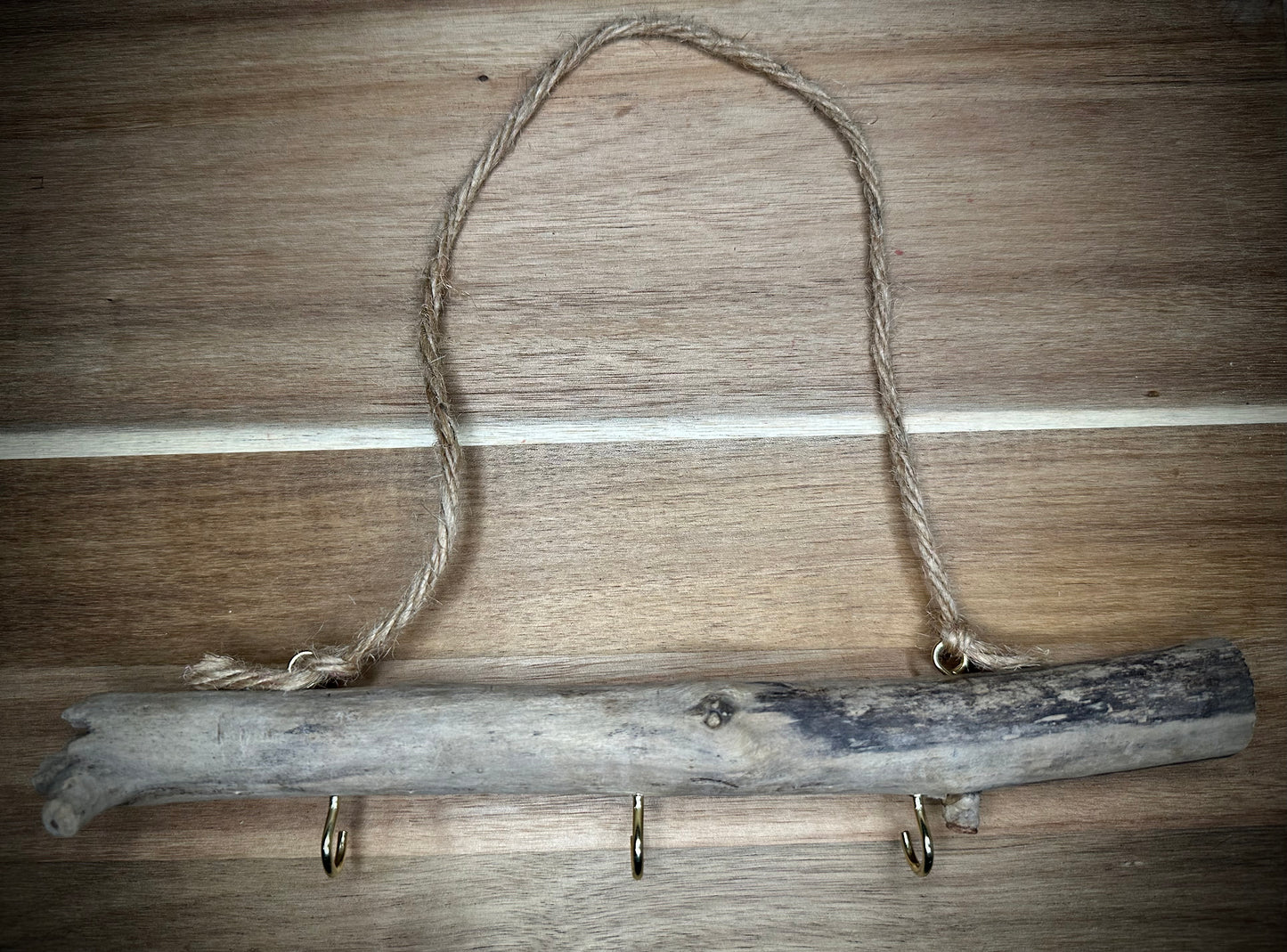 Natural Unsealed Driftwood Keyhook