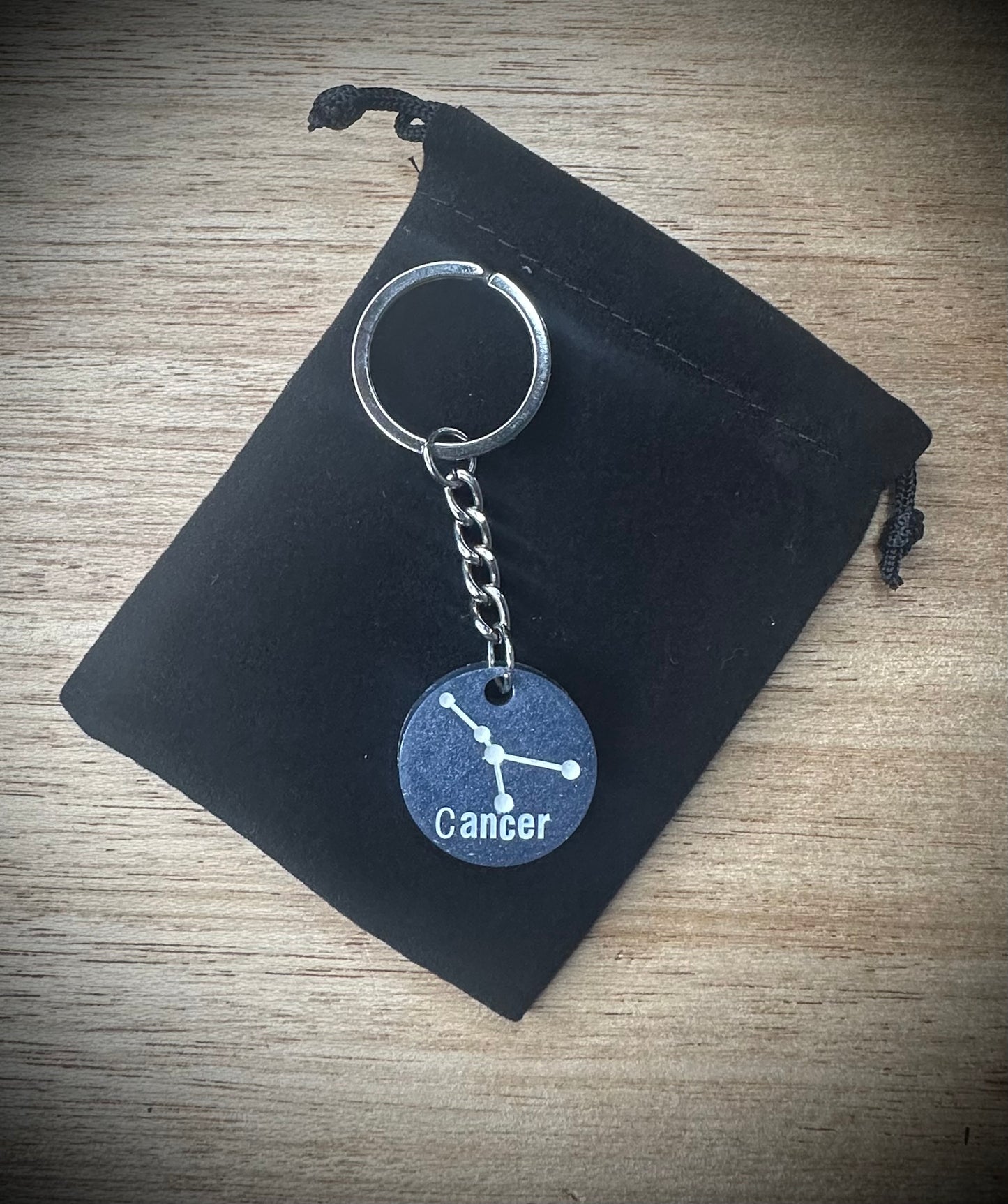 Purple Cancer- Star Sign Resin Keyring