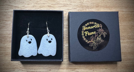Ghost of Opal Sterling Silver Earrings