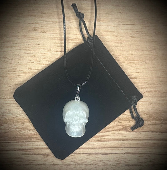 Pearl Skull Necklace