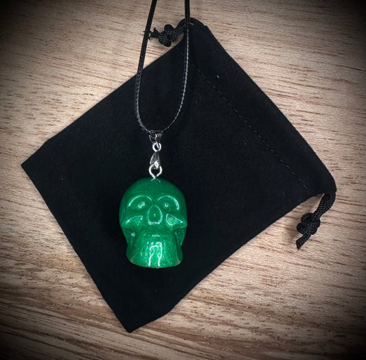 Green Skull Necklace