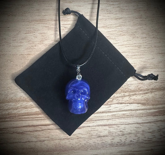 Purple Skull Necklace
